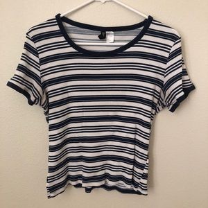 Pinstriped crop top